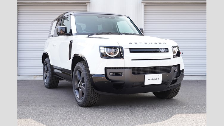 2025 認定中古車 Land Rover Defender 90 フジホワイト D350 ディーゼルマイルドハイブリッド X-Dynamic HSE
