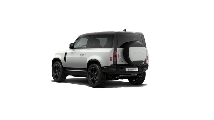 2026 Nowy Land Rover Defender 90 Sedona Red P525 z silnikiem benzynowym V8 V8