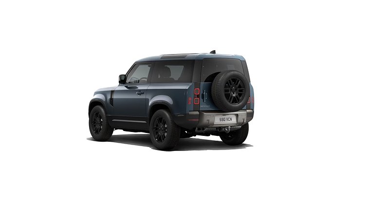 2026 Nowy Land Rover Defender 90 Tasman Blue D200 Diesel Mild Hybrid S