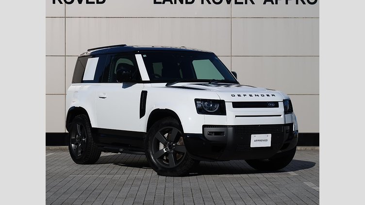 2025 認定中古車 Land Rover Defender 90 Fuji White 3.0 litre i6D ９０Ｘ－ダイナミックＨＳＥ Ｄ３５０ エアサスペンション装着車
