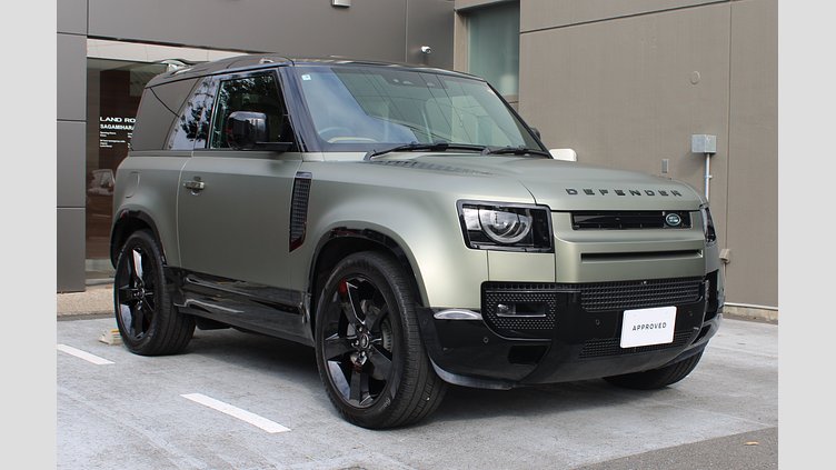 2025 認定中古車 Land Rover Defender 90 パンゲアグリーン D350 ディーゼルマイルドハイブリッド X-Dynamic HSE