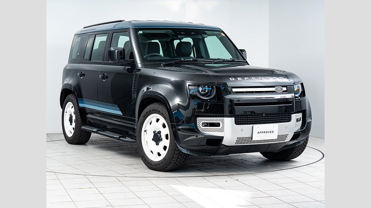 2024 認定中古車 Land Rover Defender 110 Santorini Black 3.0 litre i6D  カウンティ エクステリアパック キュレーテッドフォージャパン