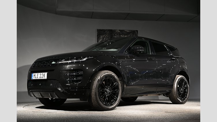 2026 Begagnad Land Rover Range Rover Evoque Santorini Black AWD P270e Dynamic SE *993.100:- ord pris* / SoV hjul