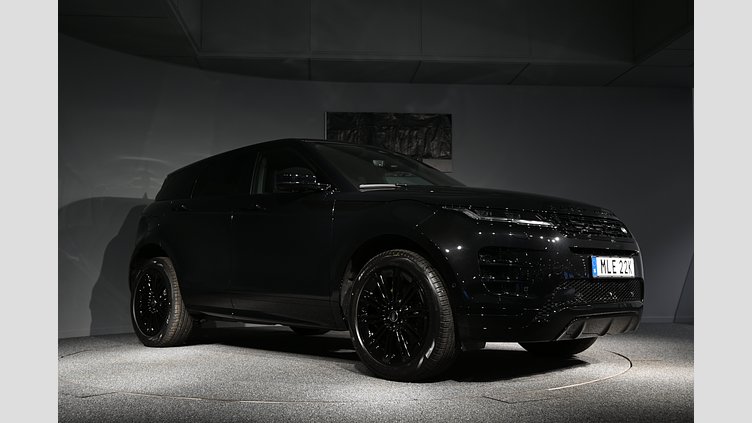 2026 Begagnad Land Rover Range Rover Evoque Santorini Black AWD P270e Dynamic SE *993.100:- ord pris* / SoV hjul
