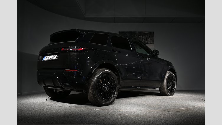 2026 Begagnad Land Rover Range Rover Evoque Santorini Black AWD P270e Dynamic SE *993.100:- ord pris* / SoV hjul