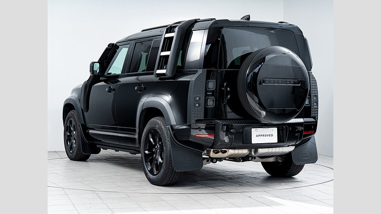 2025 認定中古車 Land Rover Defender 110 サントリーニブラック D350 ディーゼルマイルドハイブリッド X-Dynamic HSE