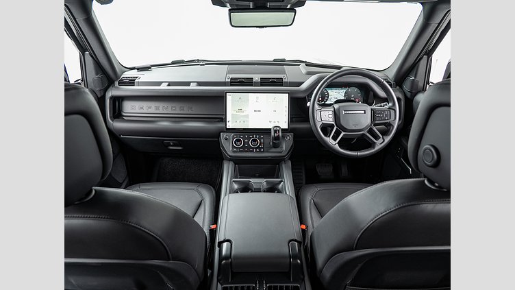 2025 認定中古車 Land Rover Defender 110 サントリーニブラック D350 ディーゼルマイルドハイブリッド X-Dynamic HSE