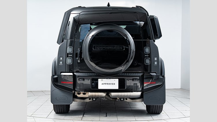 2025 認定中古車 Land Rover Defender 110 サントリーニブラック D350 ディーゼルマイルドハイブリッド X-Dynamic HSE