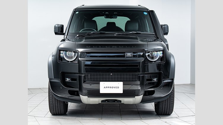 2025 認定中古車 Land Rover Defender 110 サントリーニブラック D350 ディーゼルマイルドハイブリッド X-Dynamic HSE