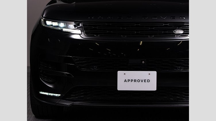 2023 認定中古車 Land Rover Range Rover Sport サントリーニブラック 3.0リッター6気筒400PSターボチャージドガソリンMHEV（オートマチック） FIRST EDITION