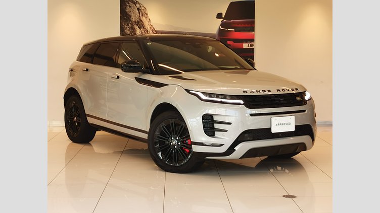 2024 認定中古車 Land Rover Range Rover Evoque ソウルパールシルバー P300eプラグインハイブリッド（ガソリン） スタンダードホイールベース DYNAMIC HSE