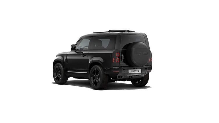 2025 нови автомобили Land Rover Defender 90 Santorini Black D350 X-DYNAMIC HSE