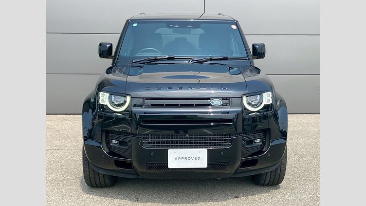 2025 認定中古車 Land Rover Defender 110 サントリーニブラック D350 ディーゼルマイルドハイブリッド X-Dynamic HSE