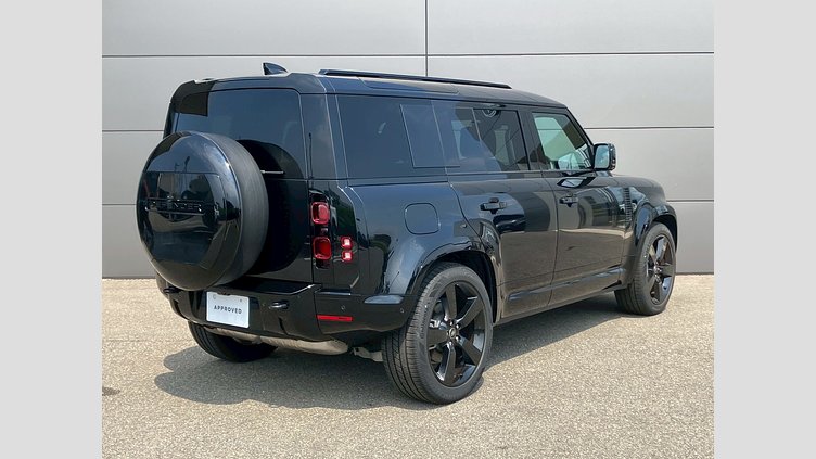 2025 認定中古車 Land Rover Defender 110 サントリーニブラック D350 ディーゼルマイルドハイブリッド X-Dynamic HSE