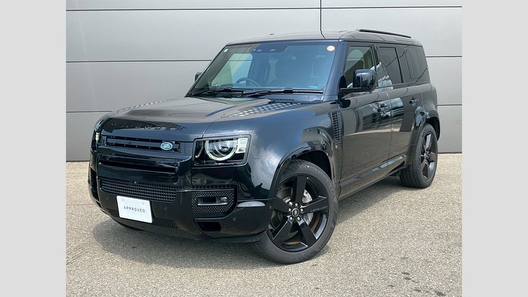 2025 認定中古車 Land Rover Defender 110 サントリーニブラック D350 ディーゼルマイルドハイブリッド X-Dynamic HSE