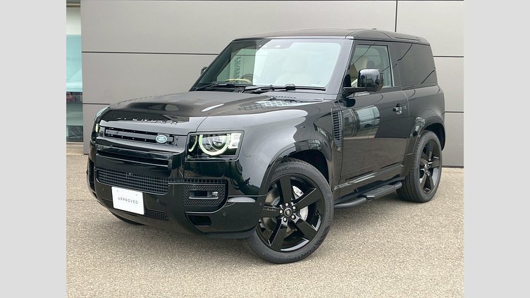 2025 認定中古車 Land Rover Defender 90 サントリーニブラック D350 ディーゼルマイルドハイブリッド X-Dynamic HSE