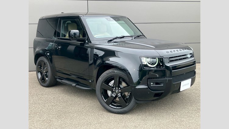 2025 認定中古車 Land Rover Defender 90 サントリーニブラック D350 ディーゼルマイルドハイブリッド X-Dynamic HSE
