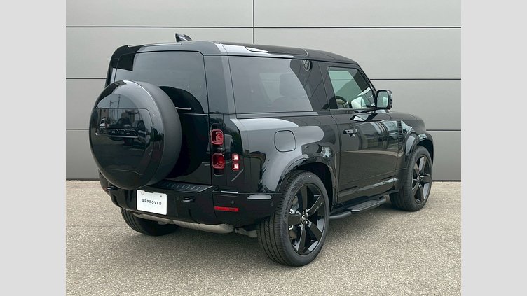 2025 認定中古車 Land Rover Defender 90 サントリーニブラック D350 ディーゼルマイルドハイブリッド X-Dynamic HSE
