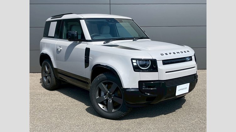 2025 認定中古車 Land Rover Defender 90 ボラスコグレイ D350 ディーゼルマイルドハイブリッド X-Dynamic HSE