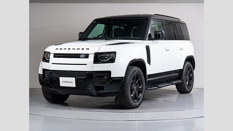 2025 認定中古車 Land Rover Defender 110 フジホワイト D350 ディーゼルマイルドハイブリッド X-Dynamic SE