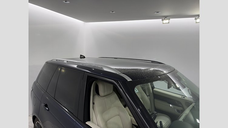 2020 認定中古車 Land Rover Range Rover ポルトフィーノブルー 3.0リッターV6 258PS ディーゼル スタンダードホイールベース VOGUE