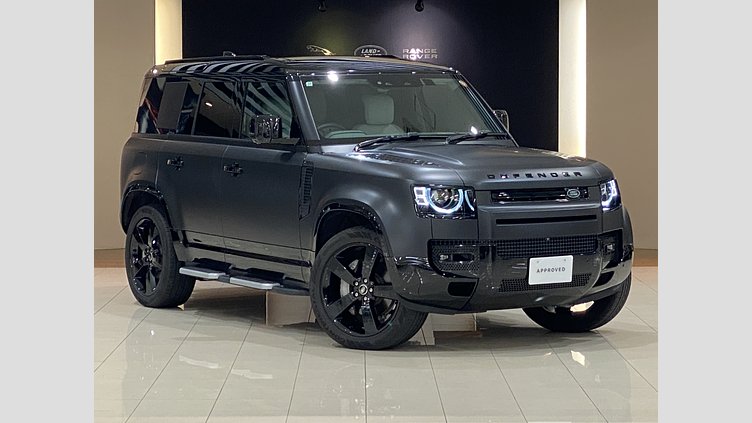 2025 認定中古車 Land Rover Defender 110 サントリーニブラック D350 ディーゼルマイルドハイブリッド X-Dynamic HSE