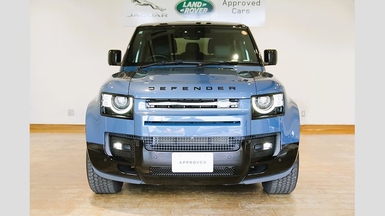2025 認定中古車 Land Rover Defender 90 タスマンブルー D350 ディーゼルマイルドハイブリッド X-Dynamic HSE