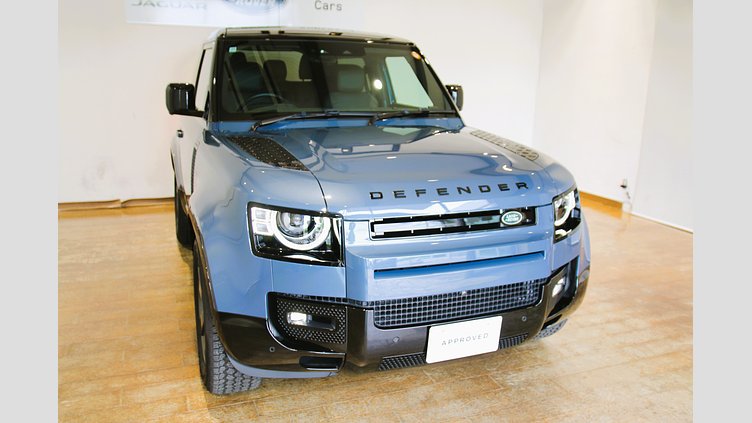 2025 認定中古車 Land Rover Defender 90 タスマンブルー D350 ディーゼルマイルドハイブリッド X-Dynamic HSE