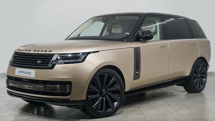 2023 Approved Land Rover Range Rover Sunset Gold in Satin finish 3.0 350 PS SV LWB 