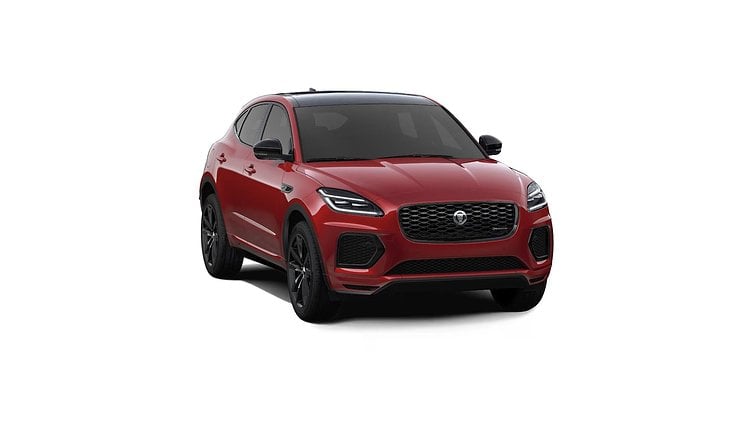 2024 нови автомобили Jaguar E-Pace Firenze Red P300e R-DYNAMIC HSE