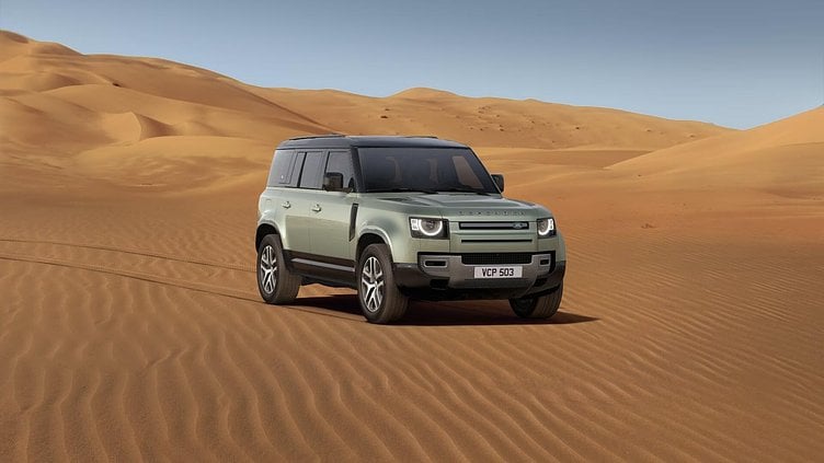 2024 нови автомобили Land Rover Defender 110 Pangea Green P400 X-DYNAMIC HSE