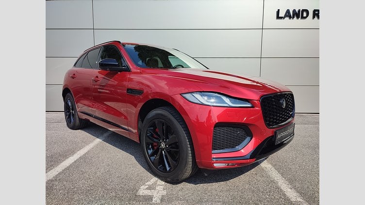 2024 Approved/Jazdené Jaguar F-Pace Firenze Red 4x4 3.0d I6 D300 MHEV R-Dynamic HSE AWD A/T