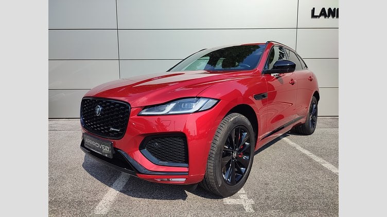 2024 Approved/Jazdené Jaguar F-Pace Firenze Red 4x4 3.0d I6 D300 MHEV R-Dynamic HSE AWD A/T