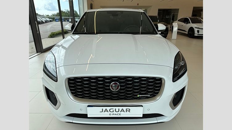 2023 Begagnad Jaguar E-Pace Fuji White AWD P300e R-Dynamic SE