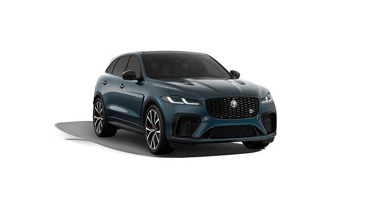 2025 Új Jaguar F-Pace Petrolix Blue fényezés Gloss kivitelben P575 AWD SVR 575 EDITION