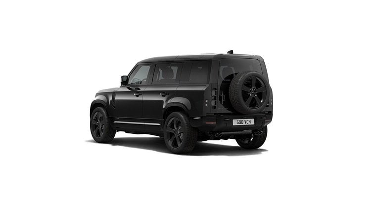 2025 New Land Rover Defender 110 Santorini Black P525 Petrol V8