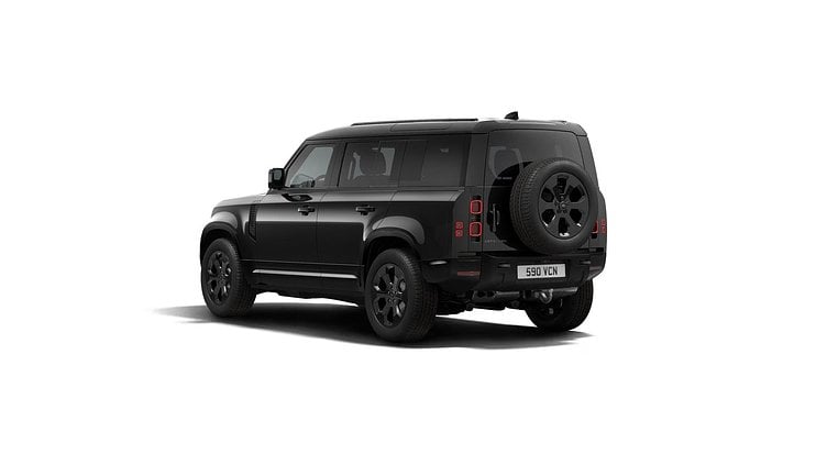 2025 Nýr bíll Land Rover Defender 110 Santorini Black D200 Diesel Mild Hybrid X-Dynamic SE