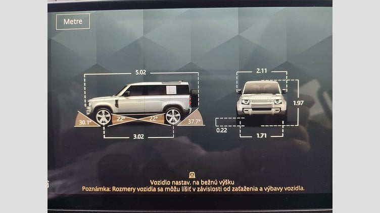 2024 JAZDENÉ VOZIDLÁ Land Rover Defender 110 Santorini Black 4x4 3.0D I6 D250 MHEV X-Dynamic HSE A/T AWD