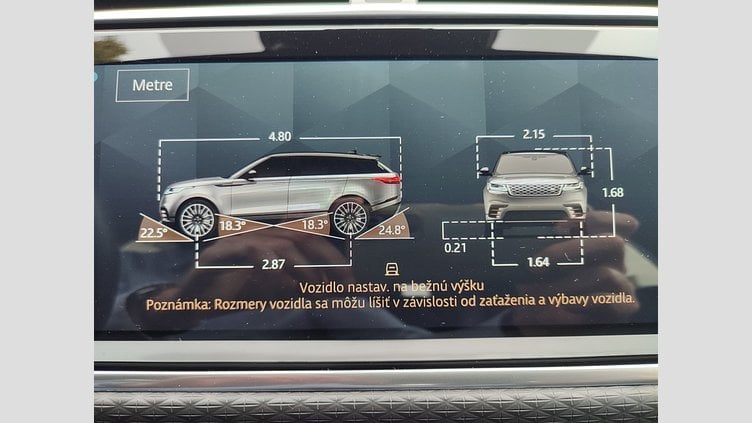 2022 JAZDENÉ VOZIDLÁ Land Rover Range Rover Velar Silicon Silver 4x4 3.0i I6 P400 MHEV R-Dynamic SE AWD A/T