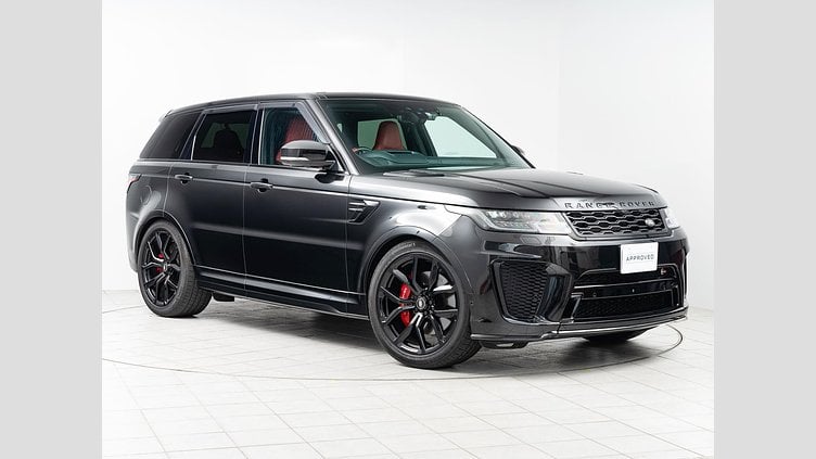 2020 認定中古車 Land Rover Range Rover Sport サントリーニブラック 5.0リッターV8スーパーチャージドガソリン（575 PS） SVR