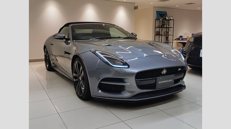 2020 認定中古車 Jaguar F-Type アイガーグレー ジャガー 5.0リッターV8 550PS スーパーチャージド ガソリン エンジン (オートマチックトランスミッション、オールホイールドライブ(AWD)) F-TYPEコンバーチブル R