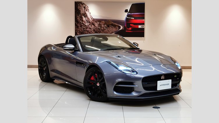 2020 認定中古車 Jaguar F-Type アイガーグレー ジャガー 5.0リッターV8 550PS スーパーチャージド ガソリン エンジン (オートマチックトランスミッション、オールホイールドライブ(AWD)) F-TYPEコンバーチブル R