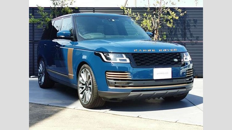 2022 認定中古車 Land Rover Range Rover SVプレミアムパレットブルー 5.0リッターV8スーパーチャージド 525PS ガソリン SVゴールデン エディション 4WD