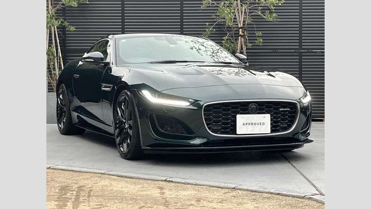 2024 認定中古車 Jaguar F-Type ブリティッシュレーシンググリーン P300 オートマチック 後輪駆動 F-TYPEクーペ R-DYNAMIC