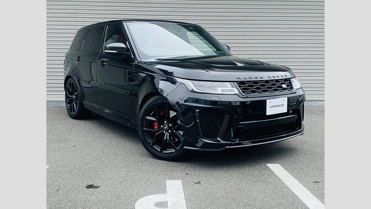 2022 認定中古車 Land Rover Range Rover Sport サントリーニブラック 5.0L V8スーパーチャージドガソリン 575PS SVR