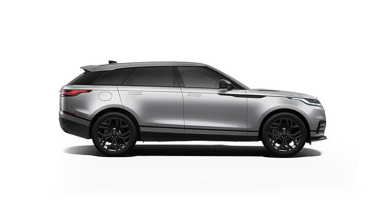 2025 Ny Land Rover Range Rover Velar Hakuba Silver P400e bensindriven laddhybrid Short Wheelbase Dynamic SE