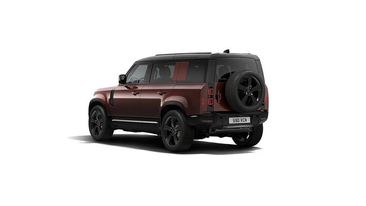 2025 Nýr bíll Land Rover Defender 110 Sedona Red Petrol Plug-in Electric Hybrid Sedona Edition