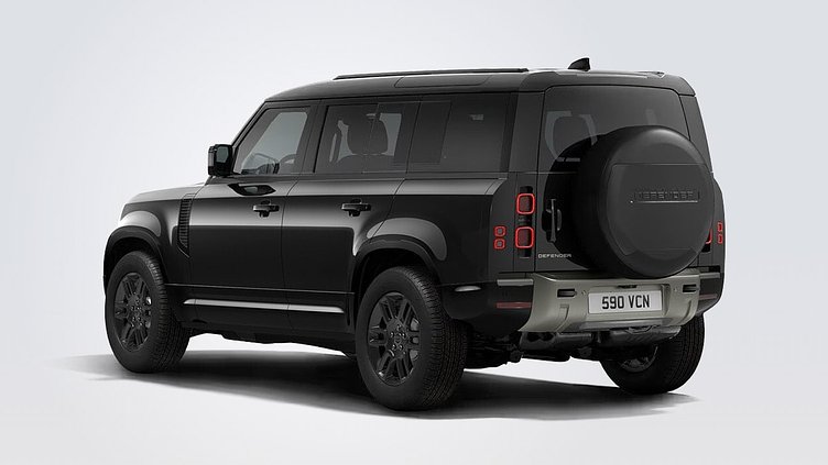 2025 SKLADOVÉ VOZIDLÁ Land Rover Defender 110 Santorini Black D250 MHEV D250 X-Dynamic SE