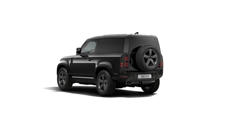 2025 Ny Land Rover Defender 90 Santorini Black 3.0 D250 Hard Top X-Dynamic SE