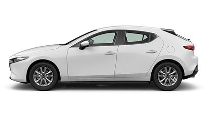 2025 Jauns Mazda 3 Arctic White 2.5 M Hybrid e-Skyactiv G MT Prime-line (2)